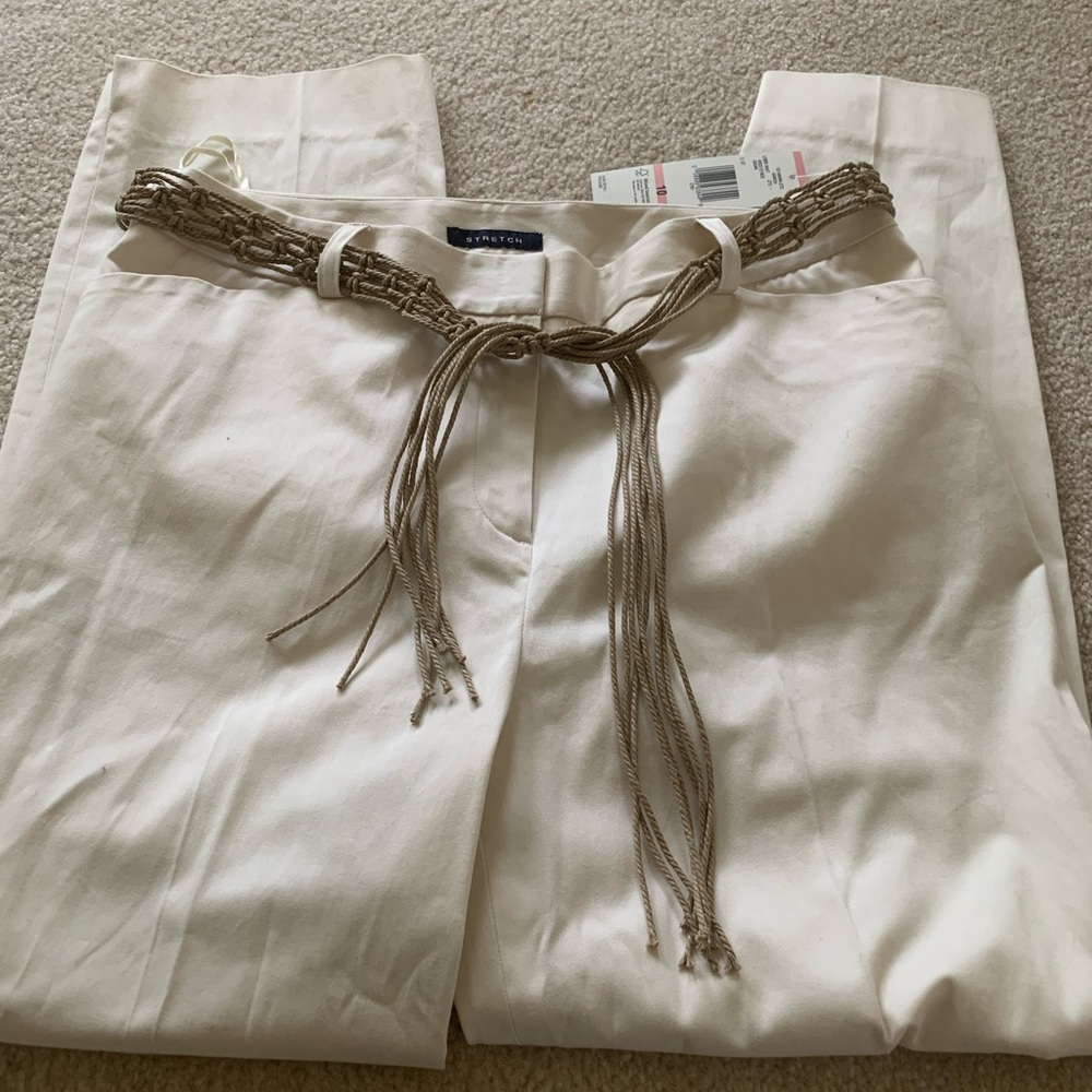 Cream size 10 Jones of NY pants , NWT